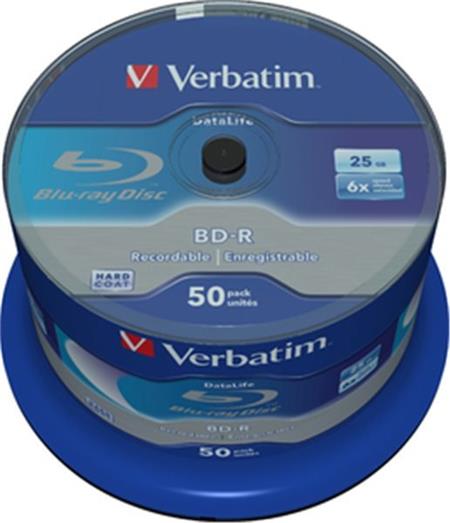 Verbatim BD-R SL (6x, 25GB),NON-ID, 50 cake