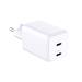 3mk Hyper Charger PD 45W+USB Cable C to C White