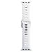 3mk Silicone Watch Strap pro Apple 38/40/41 mm White