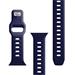 3mk Silicone Watch Strap pro Apple 42/44/45/49 mm Ocean Blue