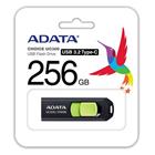 ADATA 256GB UC300 USB 3.2 černá zelená