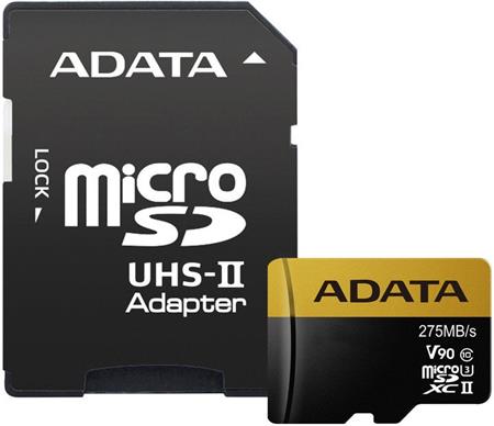 ADATA 64GB MicroSDXC UHS-II U3 s adaptérem