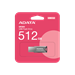 ADATA Flash Disk 512GB UV350, USB 3.2 Dash Drive, tmavě stříbrná textura kov