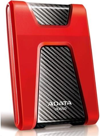 ADATA HD650 DashDrive Durable 1TB, červený