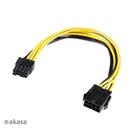 Akasa adaptér 12V ATX 8-Pin to PCIe 6+2 pin Adapter Cable