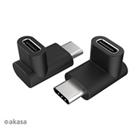 Akasa adaptér USB3.1 Gen2 Type-C na Type-C, 2ks v balení