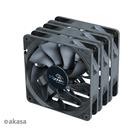 Akasa ventilátor 12 cm VIPER S-flow 3ks B