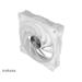 Akasa ventilátor SOHO AR, 12cm ARGB PWM fan, 120x120x25mm, bílá