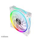 Akasa ventilátor SOHO AR, 12cm ARGB PWM fan, 120x120x25mm, bílá