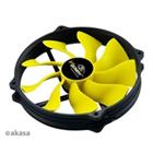 Akasa ventilátor Viper, 140 x 25mm, PWM regulace, extra výkonný a tichý, kulaté provedení, HDB ložisko