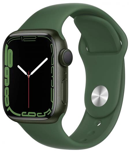 Apple Watch Series 7, 41mm Green/Clover SportBand