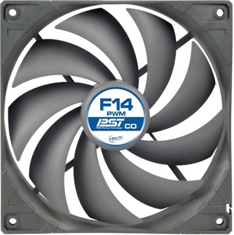 Arctic F14 PWM PST CO Case Fan - 140mm standard PWM case fan with double ball bearing technology