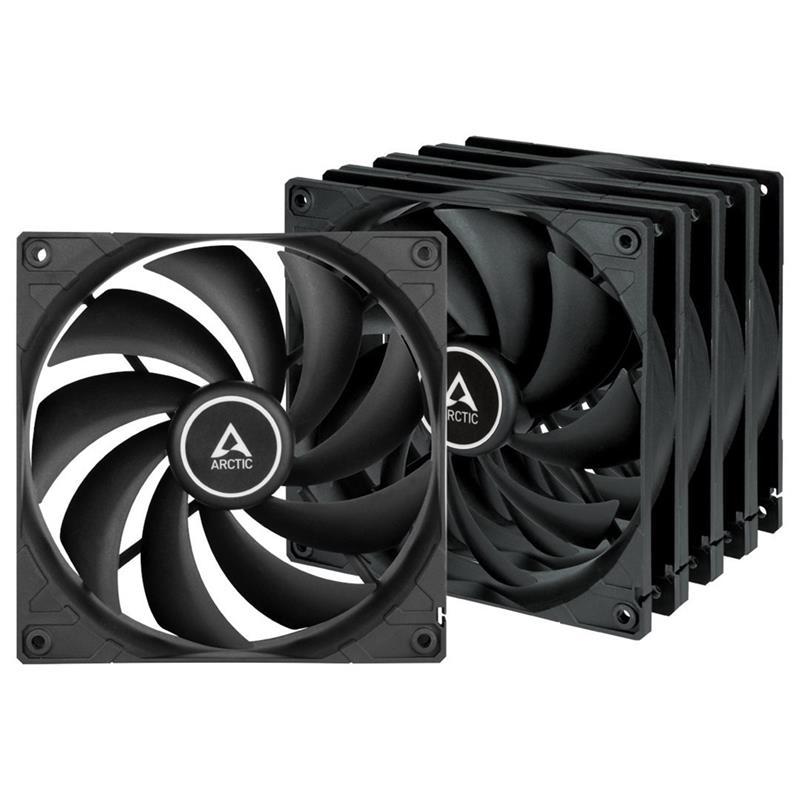 Arctic F14 Value Pack (Black) - Arctic F14 Case Fan - 140mm case fan low noise - Pack of 5pcs