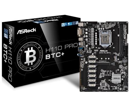 Asrock h110 pro btc подключение питания