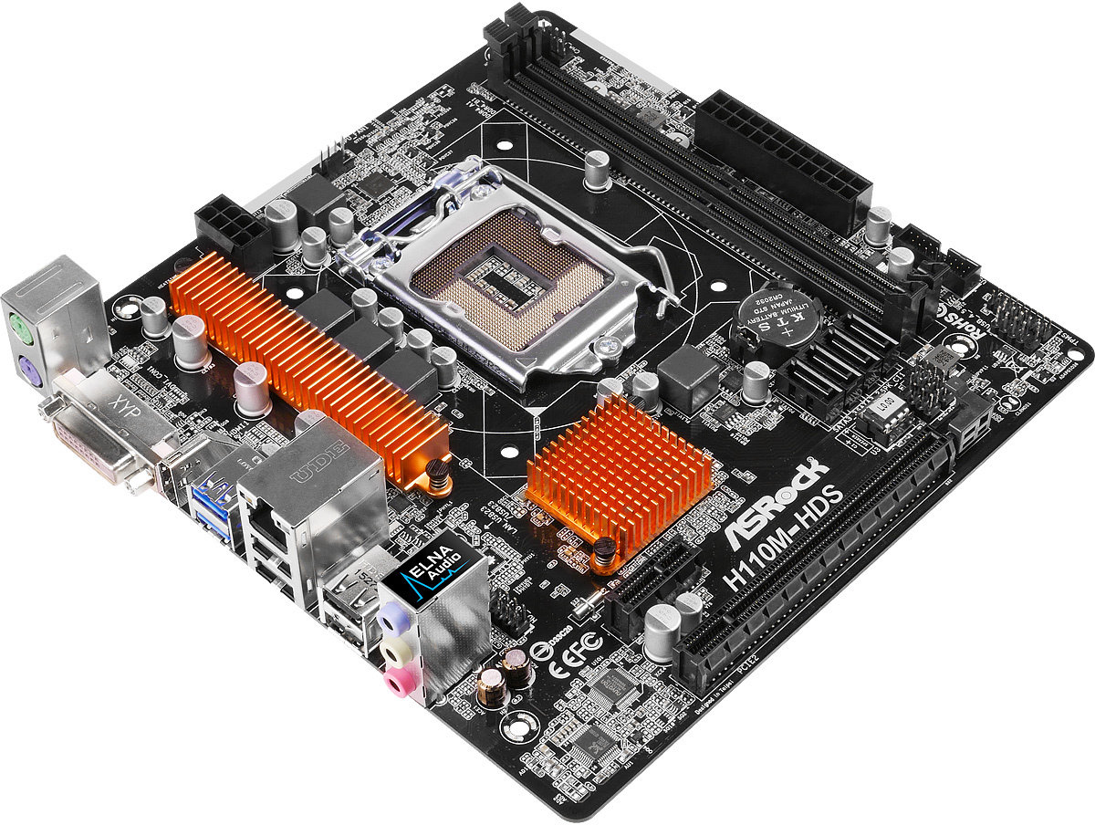 Asrock h110m hds подключение