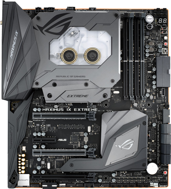 Asus maximus extreme ix как поставить водяное охлаждение