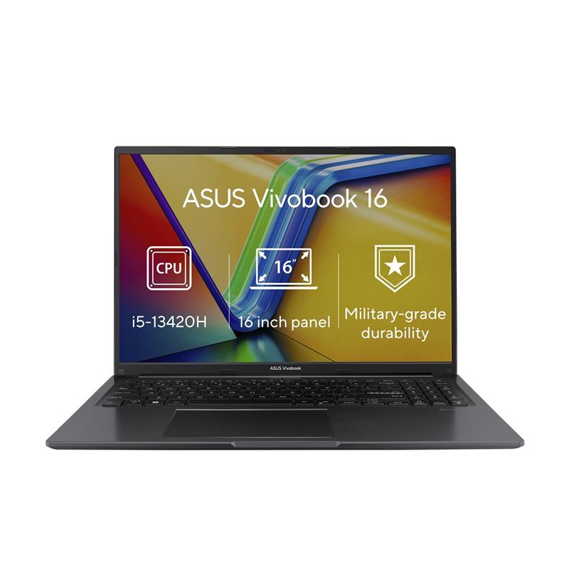 Asus Vivobook 16 - i5-13420H 16GB 512GB SSD 16" WUXGA IPS 2y PUR Win 11 Home černá