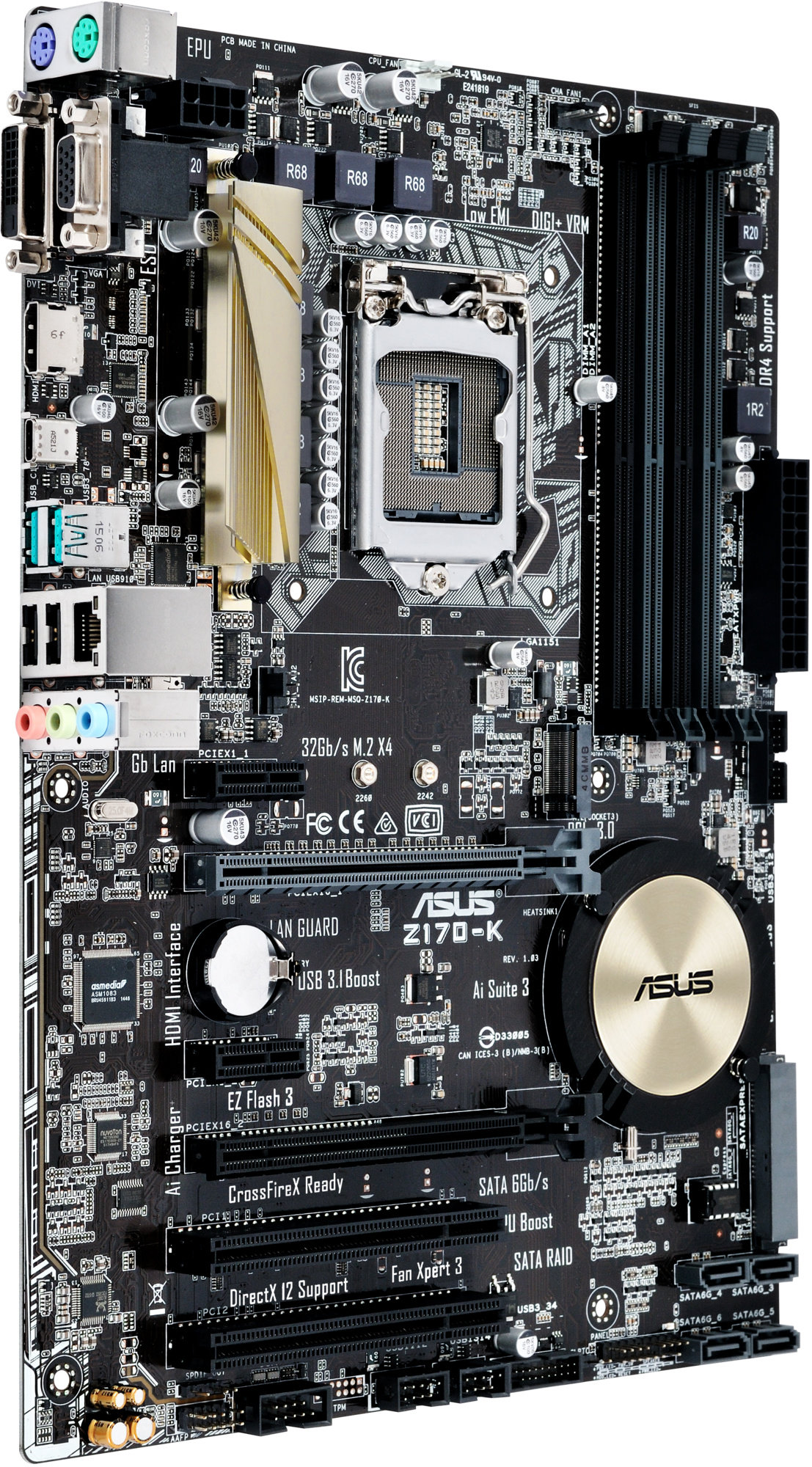 Asus z170 k подключение