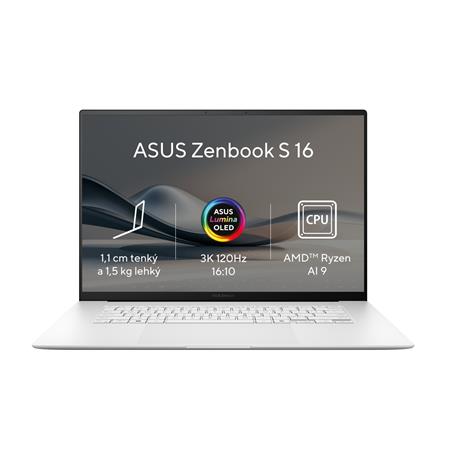 Asus Zenbook S 16 OLED UM5606WA AI9-HX370 16" 2880x1800 T 32GB 2TB SSD AMD int W11P White 2R