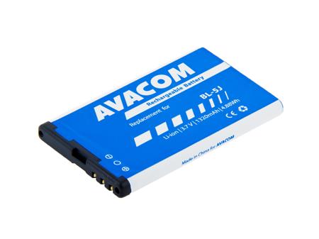 AVACOM baterie - Nokia 5230, 5800, X6 Li-Ion 3,7V 1320mAh (náhrada BL-5J)