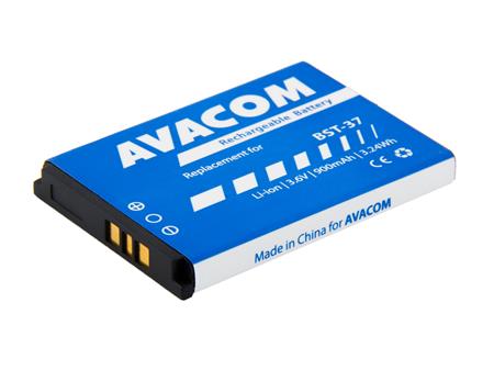 AVACOM Baterie pro mobilní telefon Sony Ericsson K750, W800 Li-Ion 3,7V 900mAh, (náhrada za BST-37)
