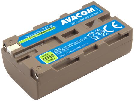 AVACOM baterie - Sony NP-F550 vstup USB-C Li-Ion 7.4V 2600mAh 19.2Wh