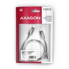 Axagon BUCM2-CM25AB, CHARGE kabel USB-C <-> USB-C, 2.5m, Hi-Speed USB, PD 240W 5A, ALU, oplet, černý