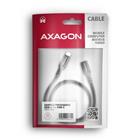 Axagon BUCM32-CF15AB prodlužovací kabel USB-C (M) <-> USB-C (F), 1.5m, USB 20Gbps, PD 240W 5A, 8K HD, ALU, oplet, černý