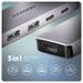 Axagon HMC-5H60, USB 5Gbps hub, porty 2x USB-A, 1x USB-C, HDMI 4k/60, PD 100W, kabel USB-C 15cm