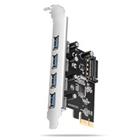 Axagon PCEU-430RS, PCIe řadič, 4x USB 5Gbps port, SATA napájení, Renesas PD720201, SP