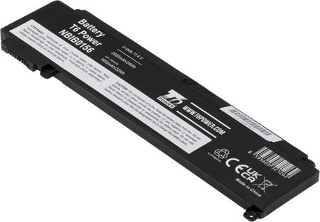 Baterie T6 Power Lenovo ThinkPad T460s, T470s, 2065mAh, 24Wh, 3cell, Li-Pol