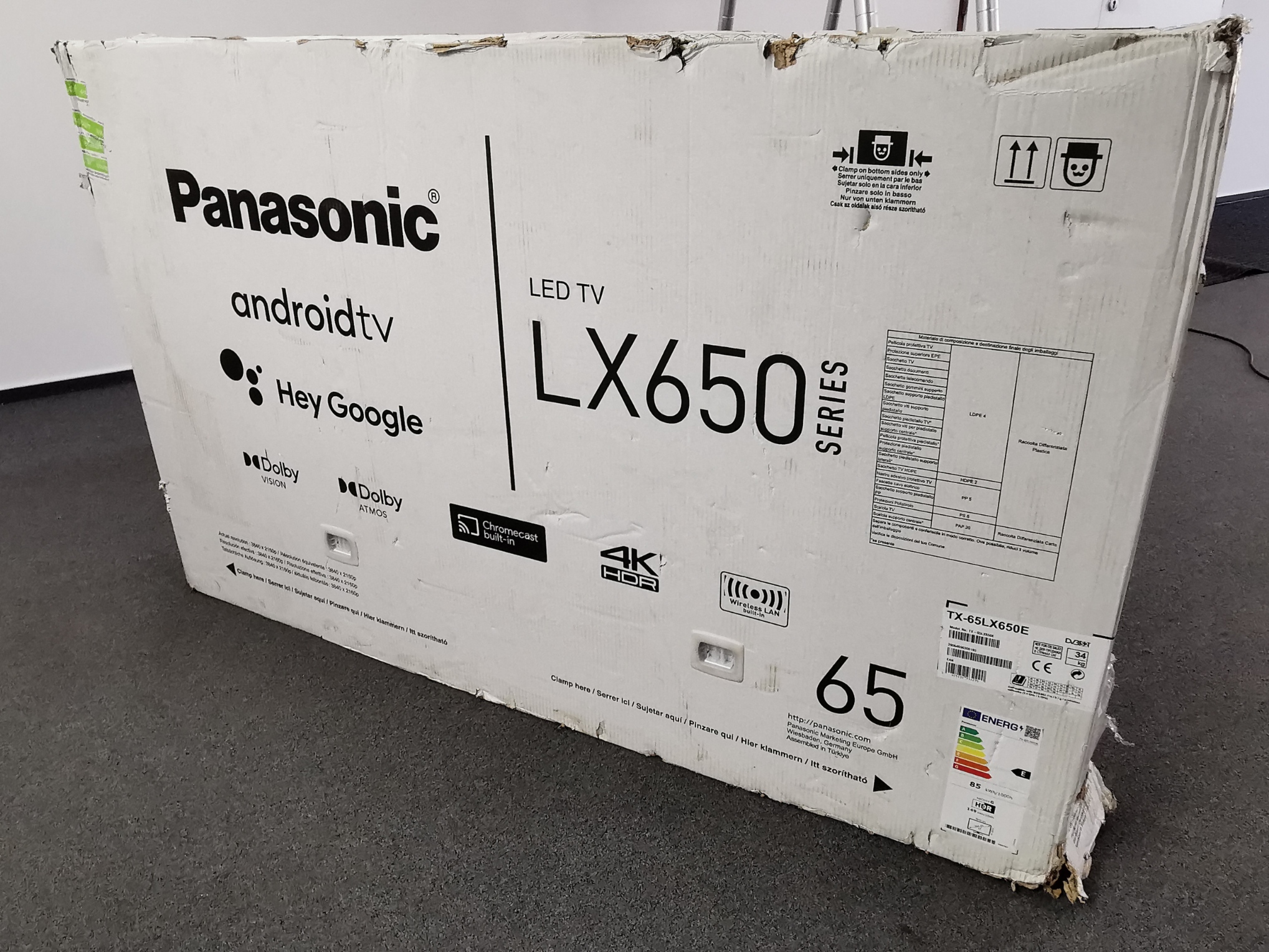 BAZAR - Panasonic TX-65LX650E 4K HDR Android TV 