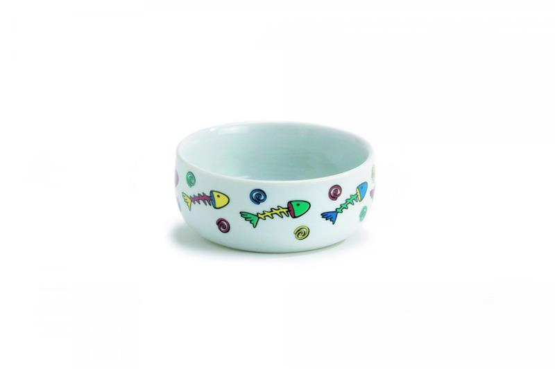 Beeztees Miska s dekorací porcelánová 11cm