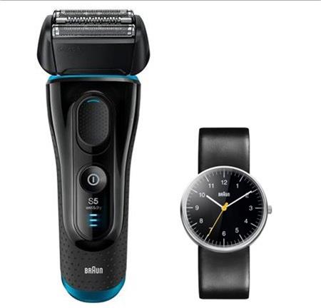 BRAUN Series 5 5145s Wet & Dry + Braun Classic Watch