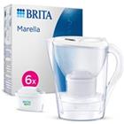 Brita Marella Cool white + 6 Maxtra Pro All-In-1 filtrační konvice, 2,4 l, indikátor výměny filtru, 6x filtrační patrona