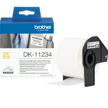 Brother - DK-11234 (papírové/visačky - oděv - 260ks) 62x100mm