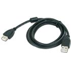 C-TECH Kabel USB A-A 1,8m 2.0 prodlužovací HQ s ferritovým jádrem