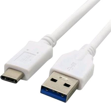 C-TECH USB 3.0 AM na Type-C (AM/CM), 1m, bílý