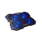 C-TECH Zefyros (GCP-01B), chladicí podložka, casual gaming, 17,3", modré podsvícení, regulace otáček