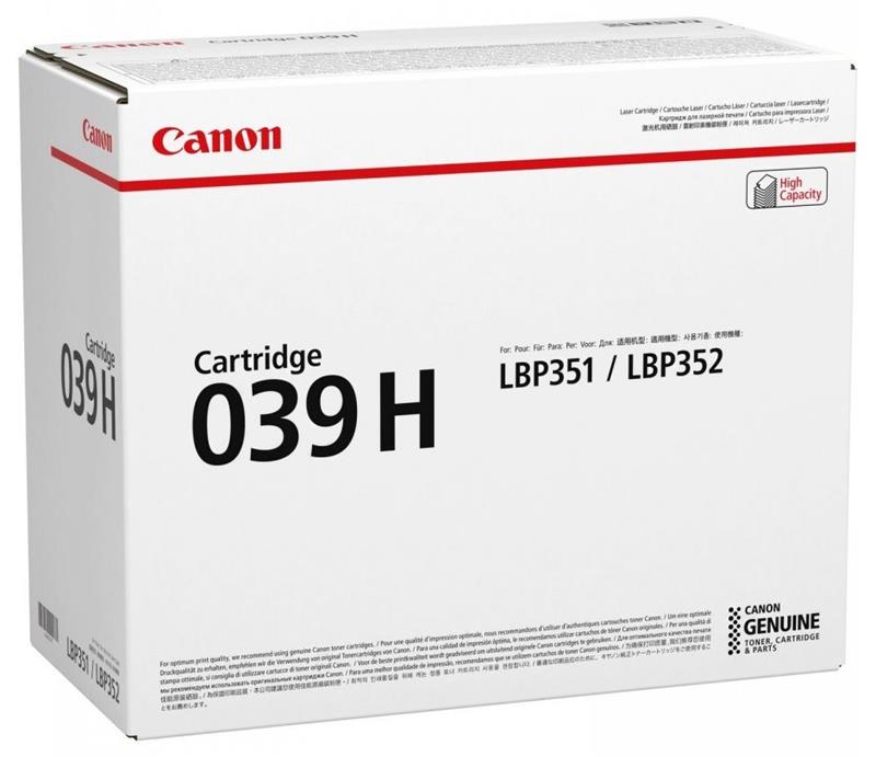 Canon originální toner CRG-039H černý pro LBP351dn, LBP351x, LBP352dn