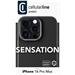 Cellularline Ochranný silikonový kryt Sensation pro Apple iPhone 16 Pro Max, černý