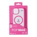 Cellularline Zadní kryt Pop Mag s podporou Magsafe pro Apple iPhone 15, čirý / růžový