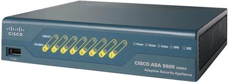 Cisco ASA 5505 Appliance with SW, 10 Users, 8 ports, 3DES/AES