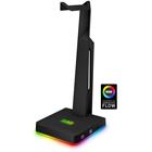 CONNECT IT NEO Stand-It RGB stojánek na sluchátka + USB hub, ČERNÝ