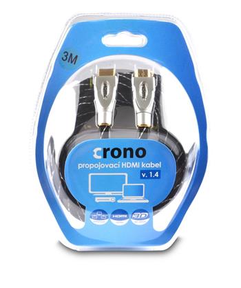 Crono HDMI kabel, ethernet, 3 m