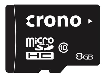 Crono microSDHC 8GB Class 10