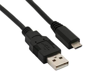 Crono USB kabel typu A/micro, délka 1,8 m, černý