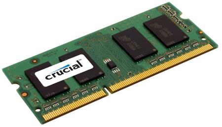 CRUCIAL 4GB DDR3L SO-DIMM 1600MHz PC3L-12800 CL11 1.35V/1.50V Dual Voltage