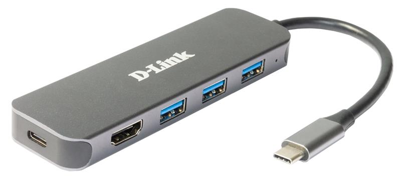 D-Link 5-in-1 USB-C Hub with HDMI Power Delivery