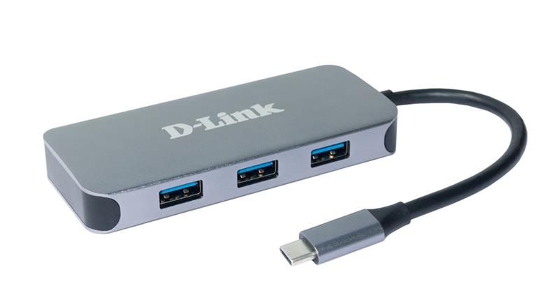 D-Link 6-in-1 USB-C Hub with HDMI Gigbait Ethernet Power Delivery